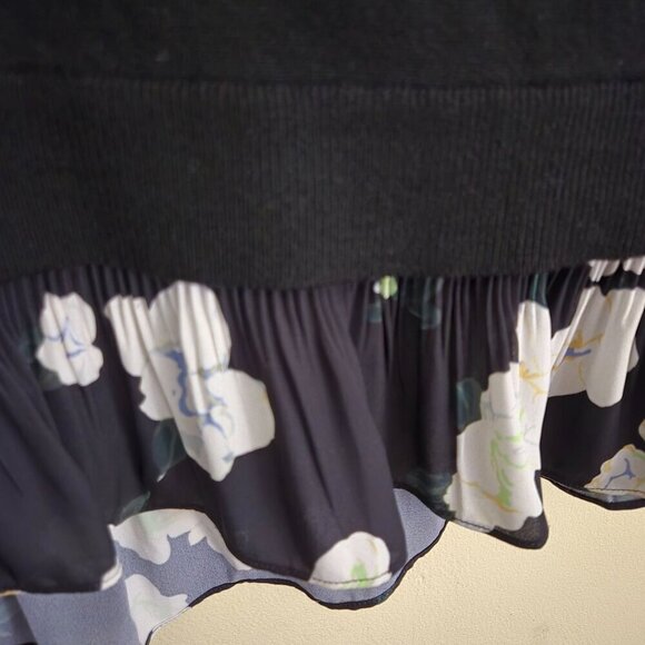 Club Monaco Vinchenda Mock Neck Sweater Merino Wool Split Back Size S - Picture 4 of 6